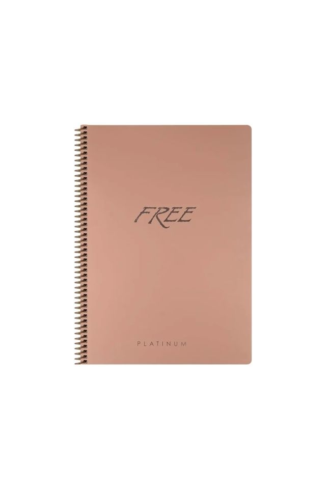 Keskin Color A4 60 Yaprak Çizgili Spiralli PP Kapak Free Platinum Defter