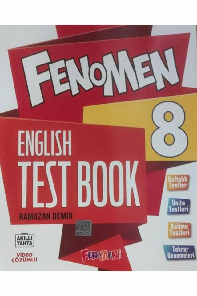 8. Sınıf Fenomen English Test Book Gama Yayınları / Ramazan Demir / Fenomen Kitap / 9786258450040