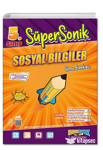 Tonguç 5 Sınıf Süpersonik Sosyal Bilgiler Soru Bankası