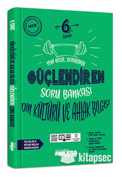 Ankara 6 Sınıf  Din Kültürü ve Ahlak Bilgisi Güçlendiren Soru Bankası