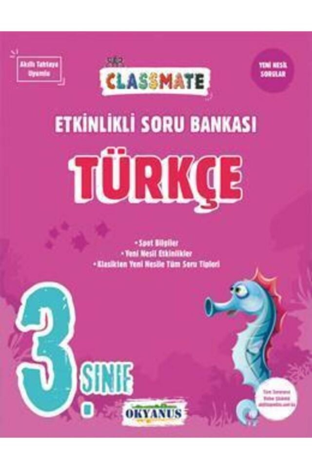 3. Sınıf Classmate Türkçe Etkinlikli Soru Bankası