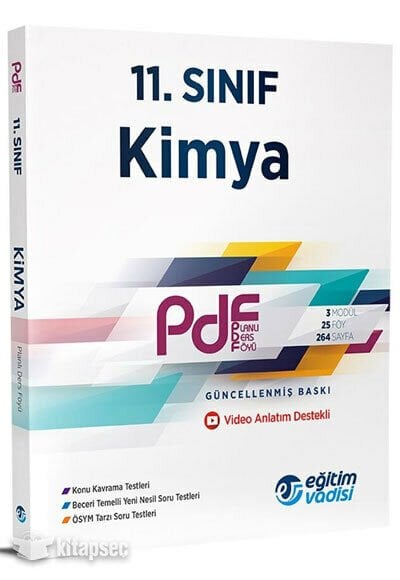 Eğitim Vadisi 11 Sınıf Kimya Planlı Ders Föyü PDF 2023