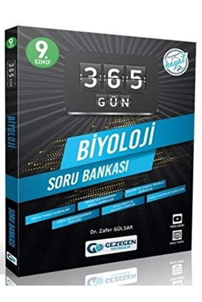 9. Sınıf 365 Gün Biyoloji Soru Bankası / Zafer Gülsar / Gezegen Yayıncılık / 9786257466479