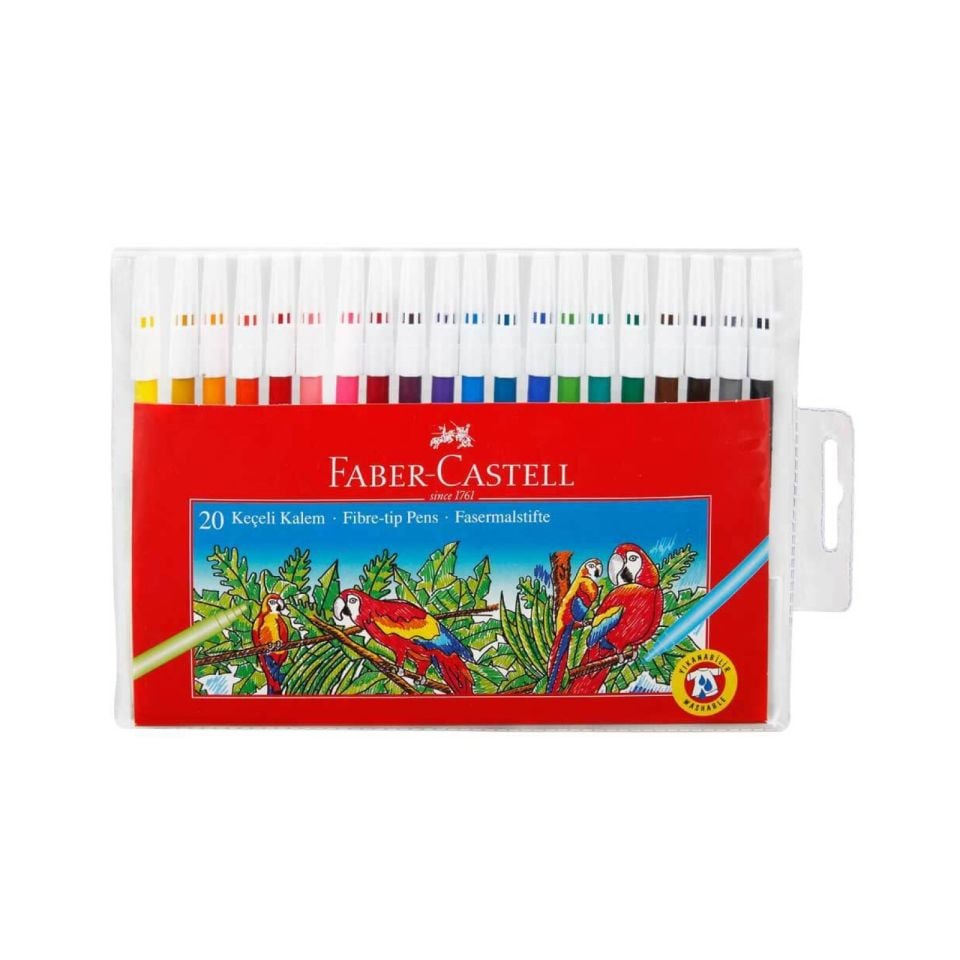 FABER CASTELL KEÇELİ BOYA 20 RENK