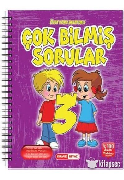 Kırmızı Beyaz 3 Sınıf Tüm Dersler Çok Bilmiş Sorular