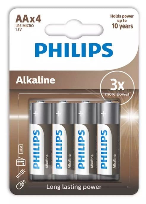 Philips Kalem Pil Alkaline AA 4lü