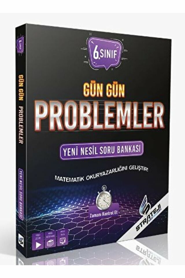 6. Sınıf Gün Gün Problemler Yeni Nesil Soru Bankası / Kolektif / Strateji Yayınları / 9786257222433