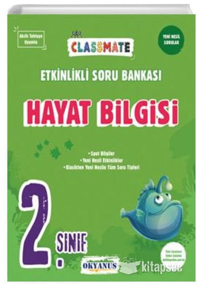 Okyanus 2 Sınıf Classmate Hayat Bilgisi Etkinlikli Soru Bankası