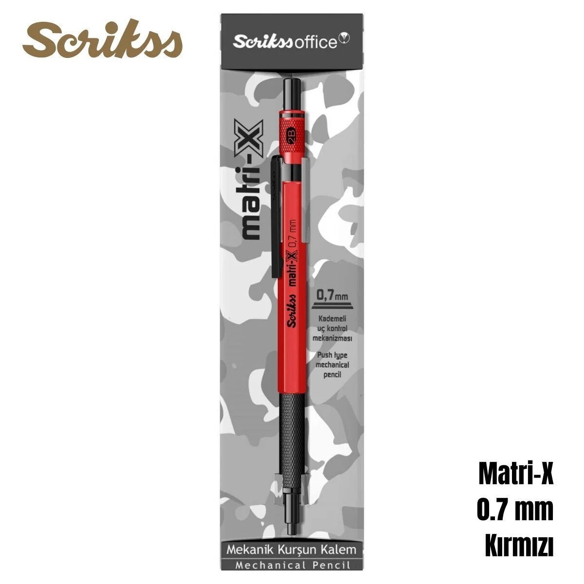 Scrikss Matri-x 0,7mm Versatil Karışık Renkler