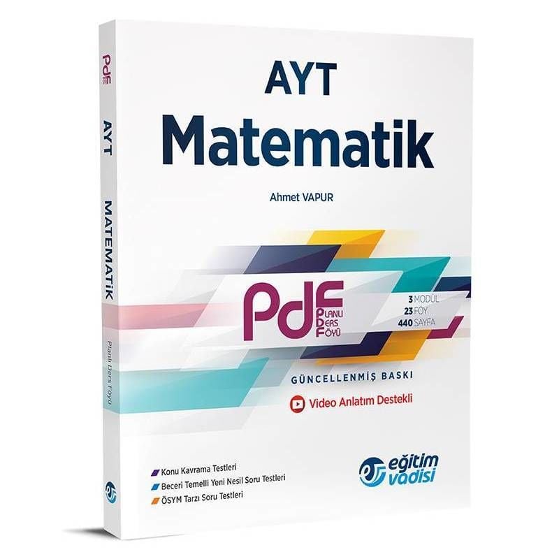 Eğitim Vadisi Ayt Matematik Planlı Ders Föyü PDF 2022