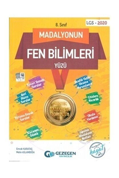 8. Sınıf Fen Bilimleri Madalyonun Yüzü Gezegen Yayıncılık