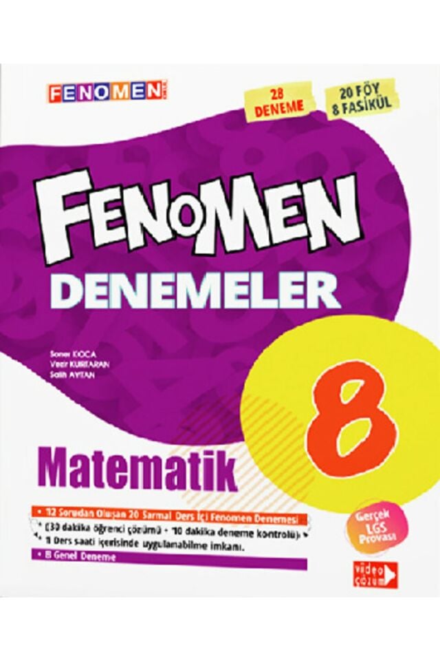 8. Sınıf Fenomen Matematik Yeni Nesil 12 Genel Deneme