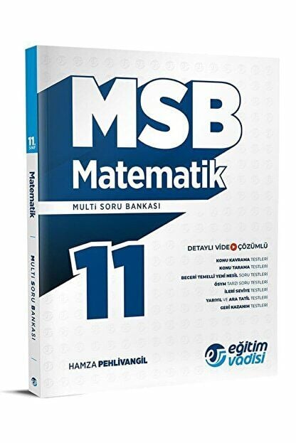 Eğitim Vadisi 11. Sınıf Matematik MSB Modüler Soru Bankası / Eğitim Vadisi Yayınları / 9786256911758