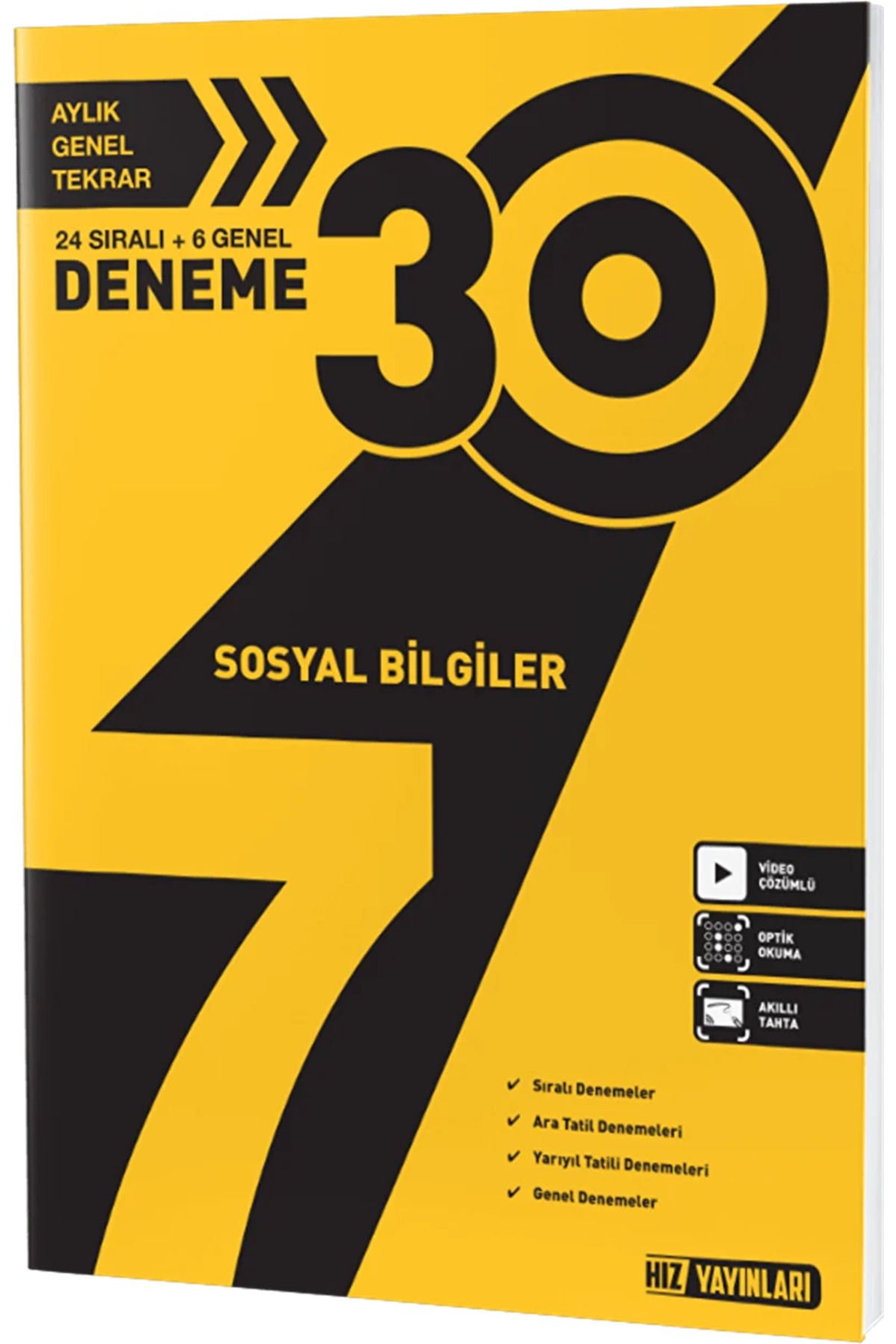 7. Sınıf Sosyal Bilgiler 30 Deneme / Kolektif / Hız Yayınları / 9786257750097