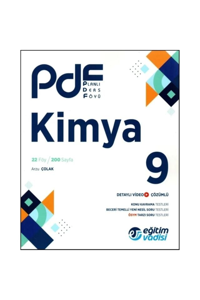 Eğitim Vadisi 9. Sınıf Kimya PDF (Planlı Ders Föyü)