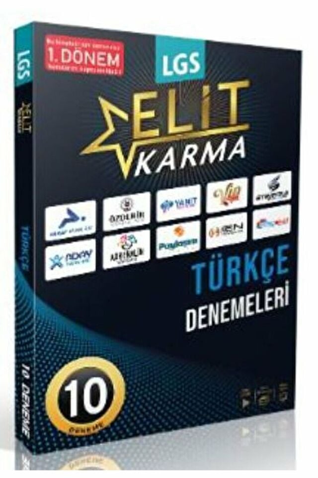 Elit Karma 8. Sınıf Türkçe 10 Lu Deneme 1. Dönem / Kolektif / Paraf Yayınları / 9786258110531