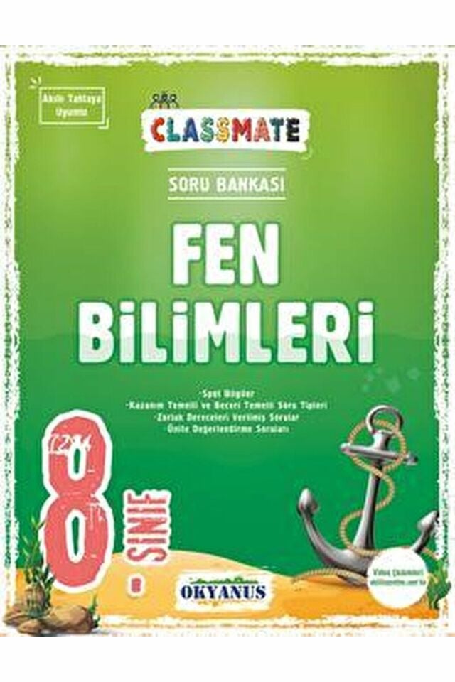 8. Sınıf Classmate Fen Bilimleri Soru Bankası / Işık Özkan / Okyanus Yayınları / 9786257434119