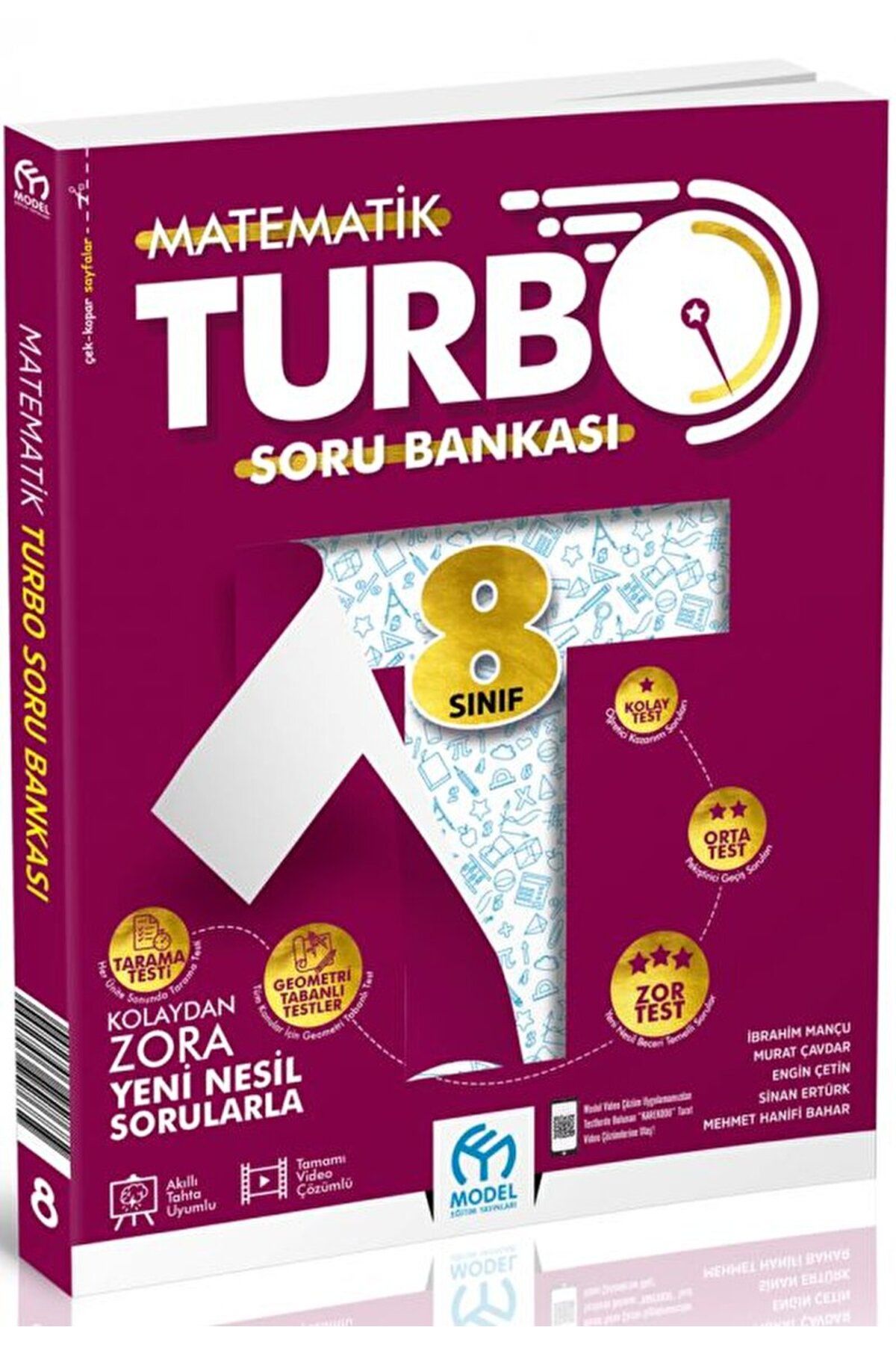 8. Sınıf Turbo Matematik Soru Bankası / İbrahim Mançu / Model Eğitim Yayıncılık / 9786258358254