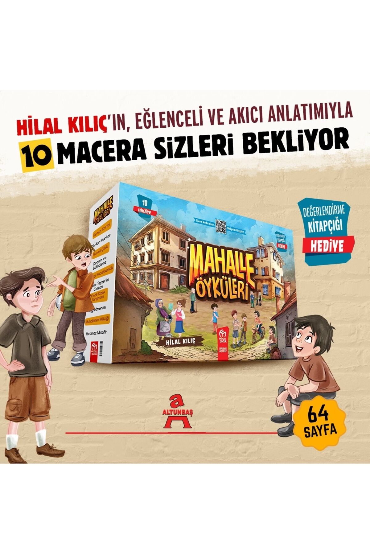 Model Çocuk 3 ve 4. Sınıf Mahalle Öyküleri Hikaye Serisi 10 Kitap 1 Değerlendirme Testi