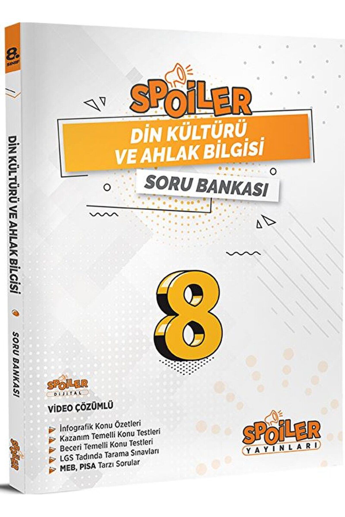 8. Sınıf Spoiler Din Kültürü ve Ahlak Bilgisi Soru Bankası / Spoiler Yayınları / 9786257549639