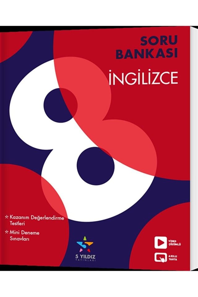 8. Sınıf İngilizce Soru Bankası / Kolektif / 5 Yıldız Yayınları / 9786257839396