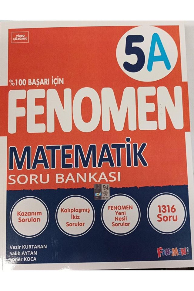 5. Sınıf Matematik - A Soru Bankası / Kolektif / Fenomen Kitap / 9786256972247