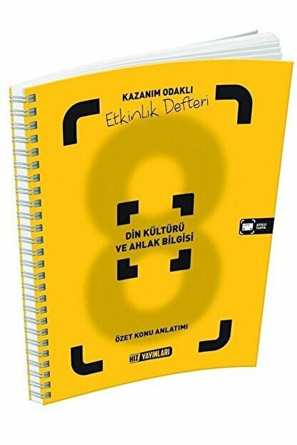 8. Sınıf Din Kültürü ve Ahlak Bilgisi Kazanım Odaklı Etkinlik Defteri / 9786057814173