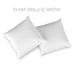 eJOYA Çizgisel Tasarımlı 2'li Yastık İçi Ve Kırlent Kılıfı 45cm 113421