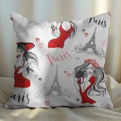 eJOYA Paris Tasarımlı 2'li Yastık İçi Ve Kırlent Kılıfı 45cm 113535