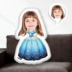 eJOYA Kişiye Özel Fotoğraflı Mavi Prenses Yastık 115435