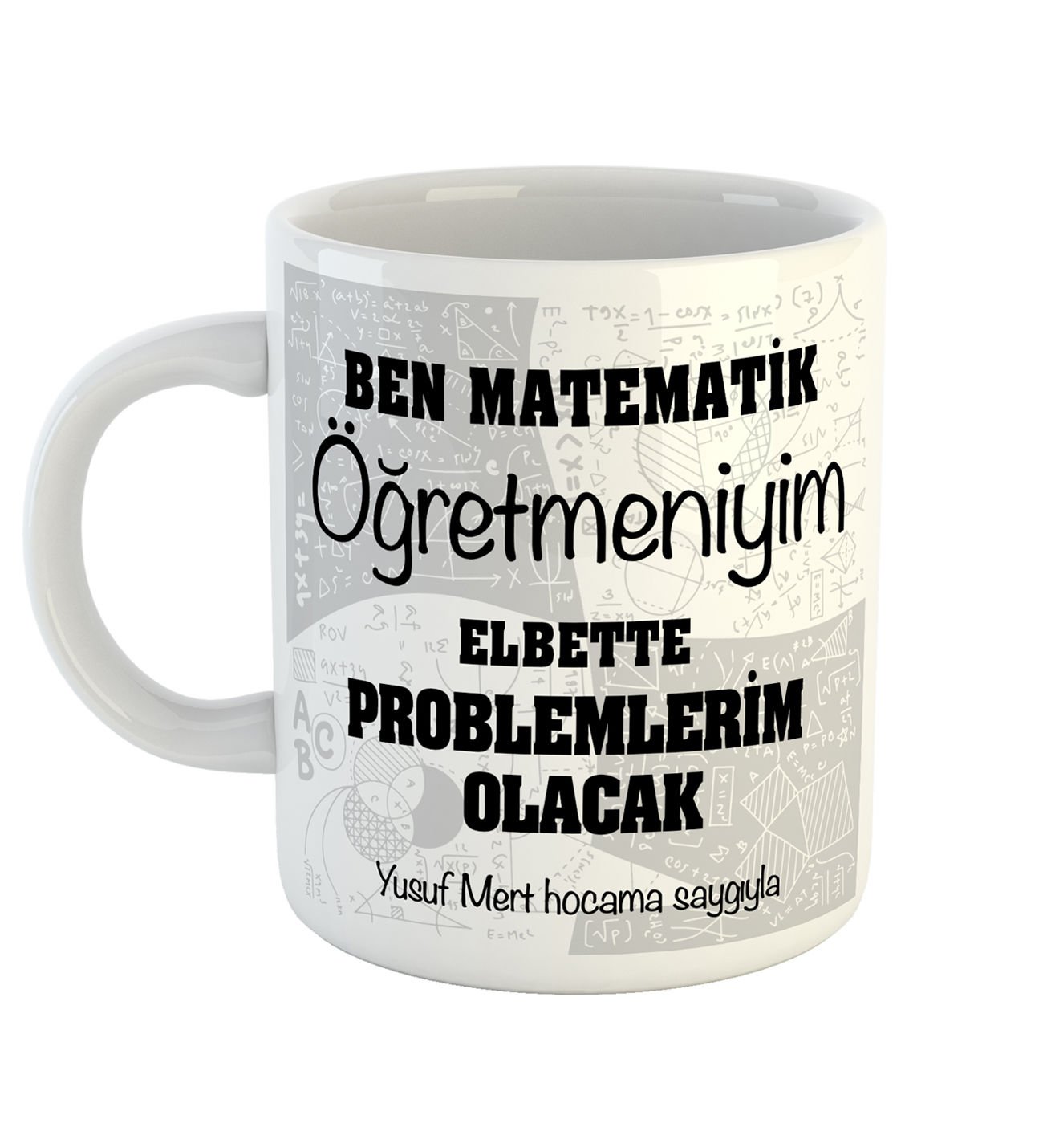 eJOYA Kişiye Özel Matematik Öğretmeni Kupa Bardak 80614