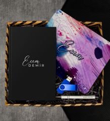 eJOYA Kişiye Özel Defter & Kalem & Mouse Pad & USB Bellek Hediye Kutusu 112956