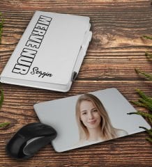 eJOYA Kişiye Özel Defter Kalem Ve Fotoğraflı Mousepad Ofis Hediye Seti 94413