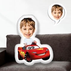 eJOYA Kişiye Özel Fotoğraflı Şimşek Mcqueen Yastık 115550
