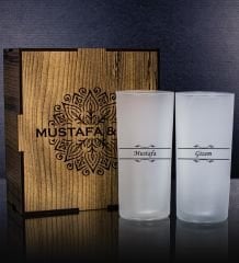 eJOYA Kişiye Özel Kutusunda 2'li Rakı Bardağı Hediye Seti 107132