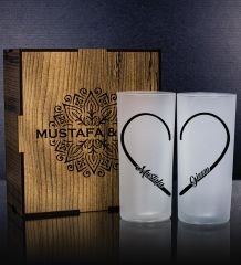 eJOYA Kişiye Özel Kutusunda 2'li Rakı Bardağı Hediye Seti 107190