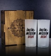 eJOYA Kişiye Özel Kutusunda 2'li Rakı Bardağı Hediye Seti 107213