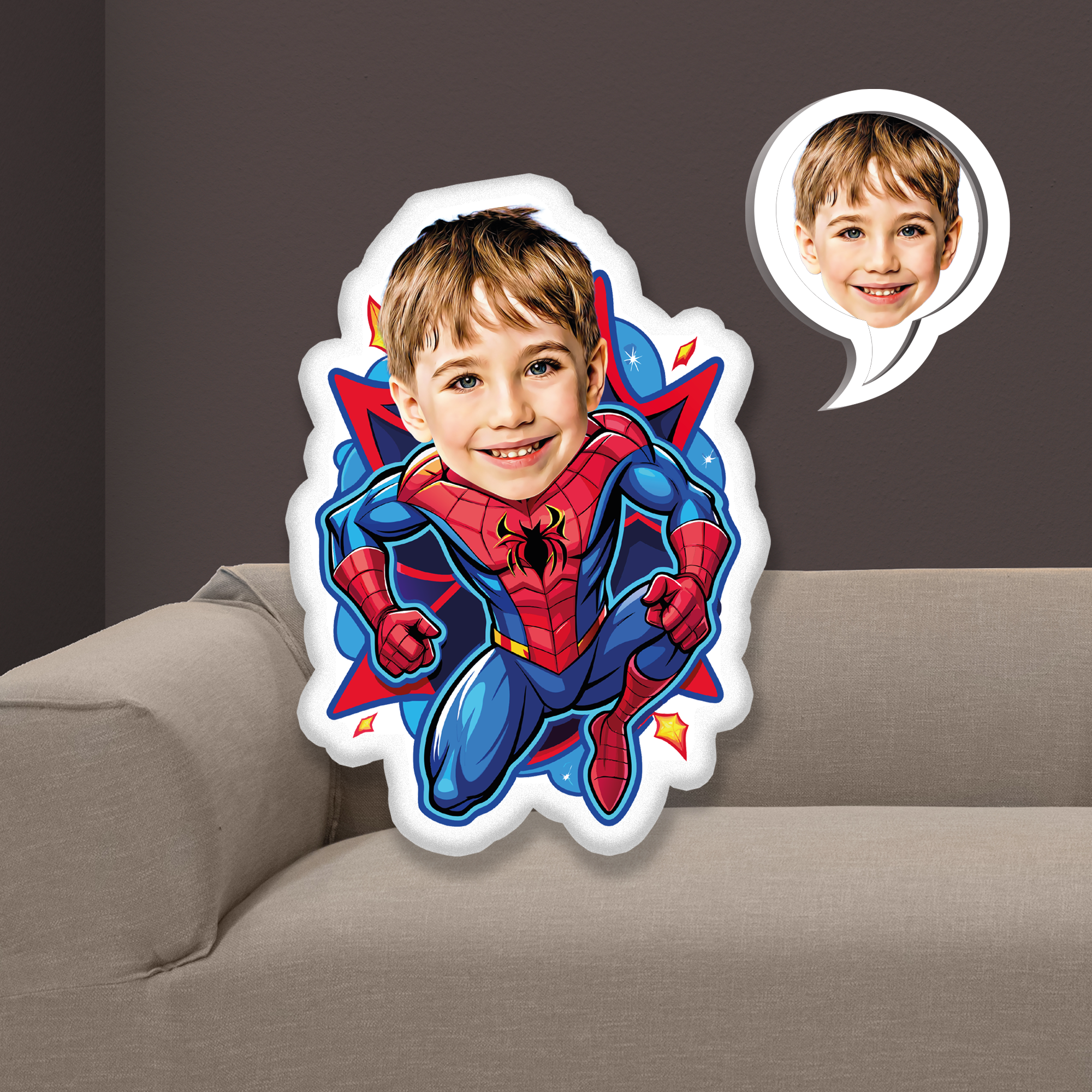 eJOYA Kişiye Özel Fotoğraflı Spiderman Yastık 115625