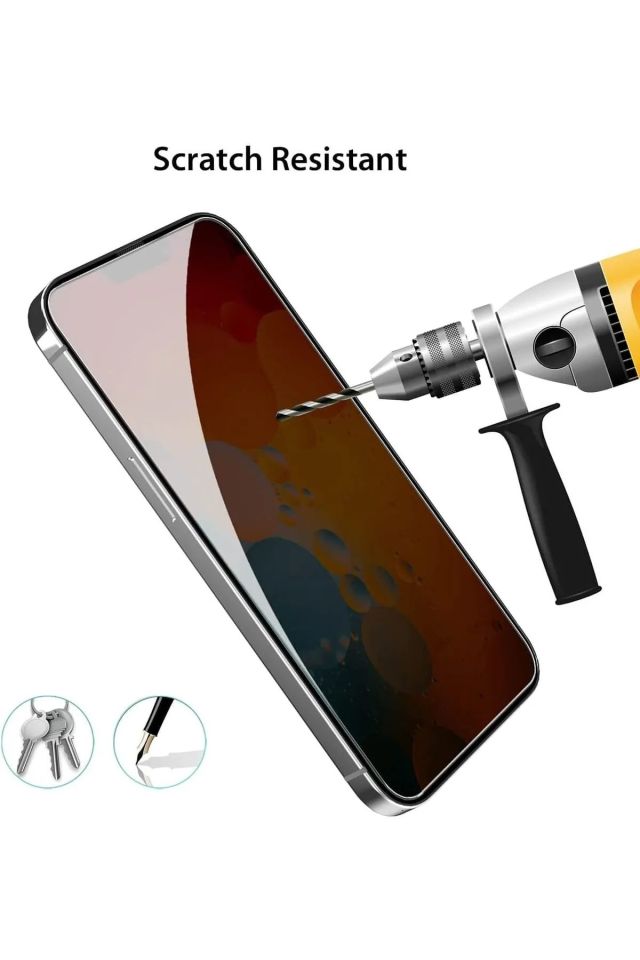 Iphone 14 Pro Max Uyumlu Hayalet Ekran Gizli Tam Kaplayan Kırılmaz Cam Seramik Ekran Koruyucu Film