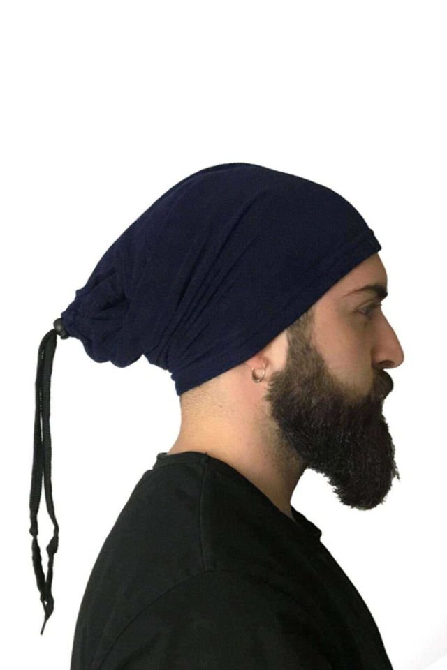 2 Adet Polar İpli Bere ve Boyunluk Kırmızı Lacivert