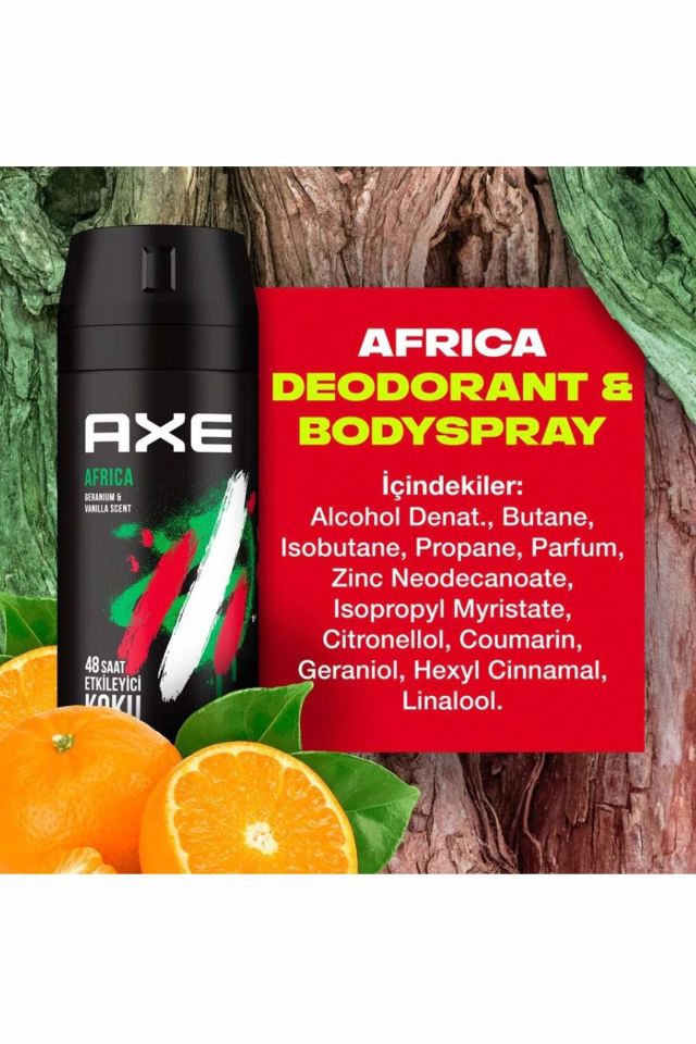 2 Adet Africa Erkek Deodorant Sprey 150 ml