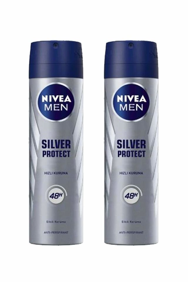 2 Adet Men Silver Protect Erkek Deodorant Sprey 150 ml