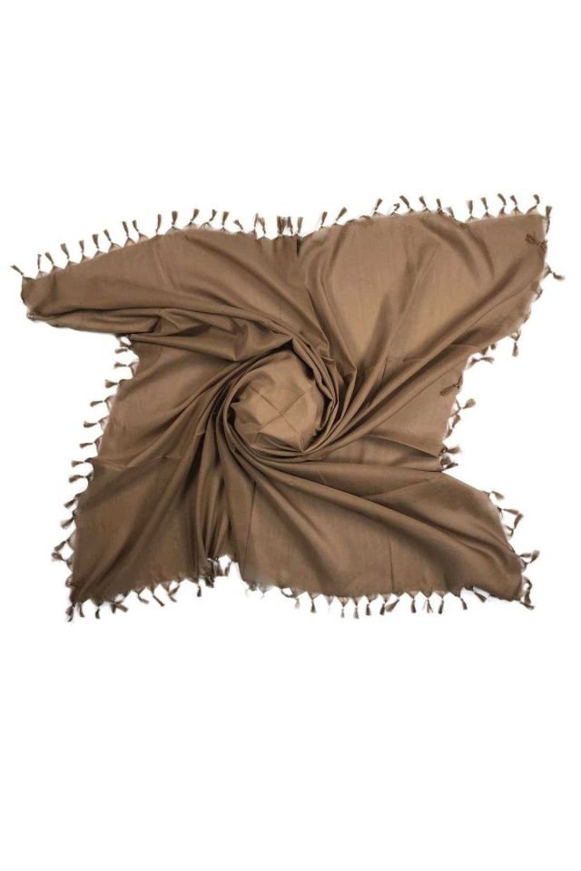 2 Adet Düz Çekme Boncuklu Polyester Yazma 100x100 cm S16