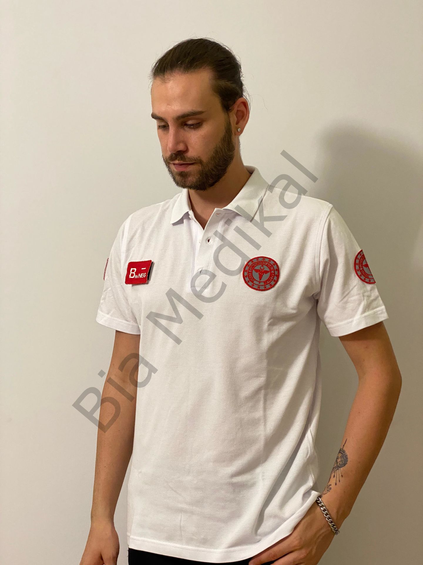 Polo yaka Lacoste Acil Sağlık (Beyaz)