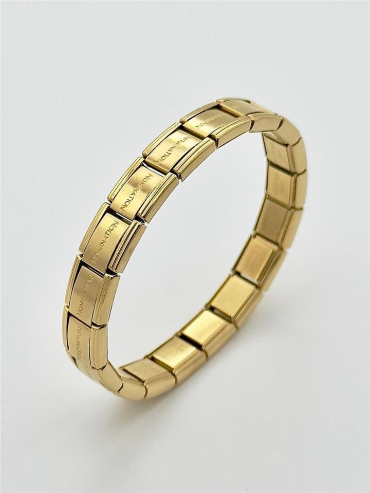Çelik Charm Bileklik Gold