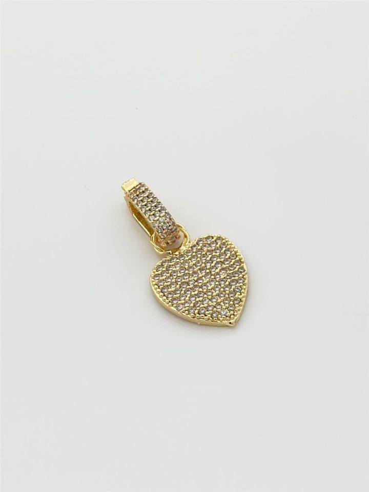 Ajda Charm Kalp Figürlü Gold Renk