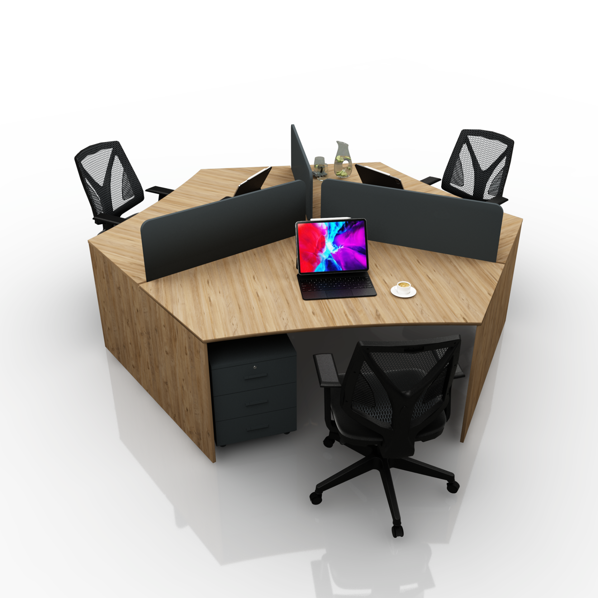 YONCA ÜÇLÜ WORKSTATION