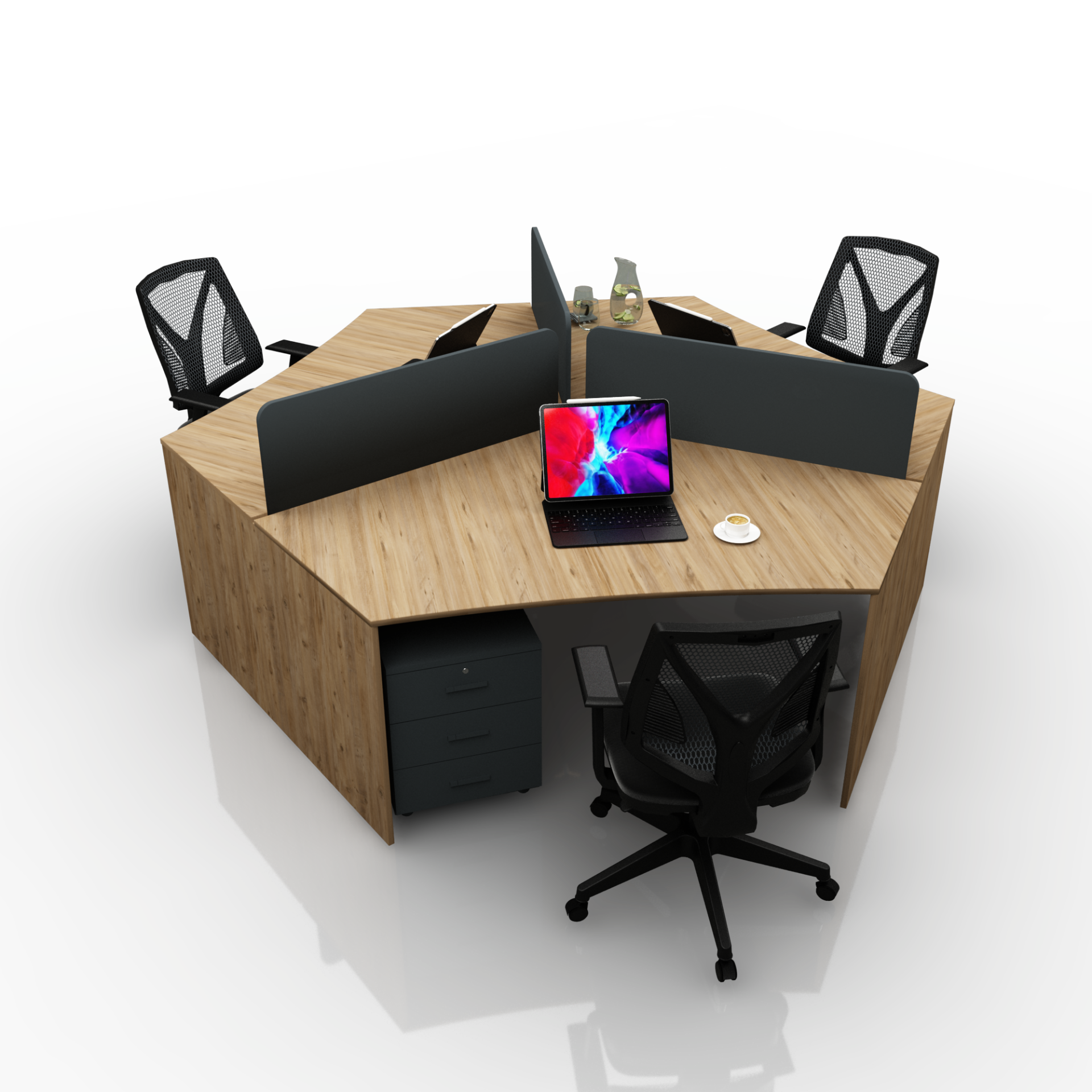 YONCA ÜÇLÜ WORKSTATION