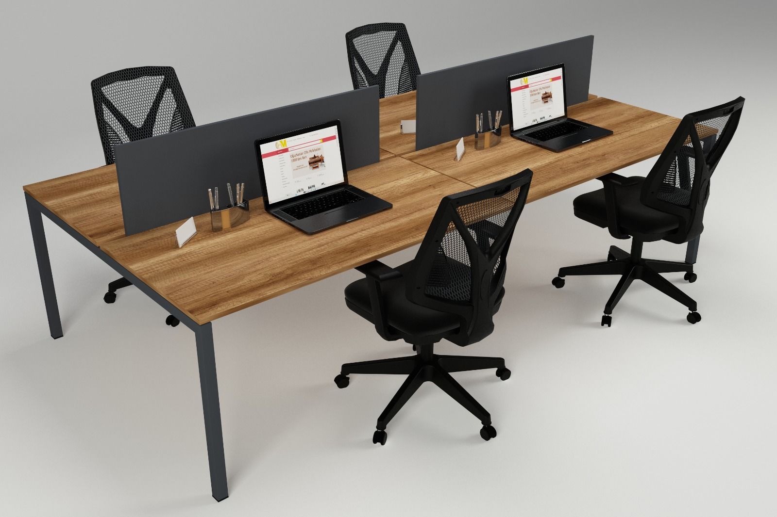 LİNK DÖRTLÜ WORKSTATION BAROK - 280X140X75H