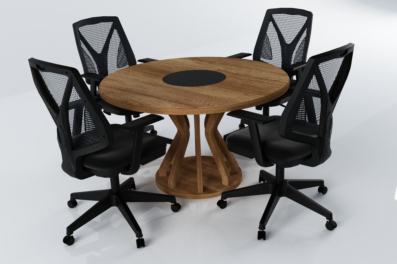 ZARA TOPLANTI MASASI BAROK - 140Q